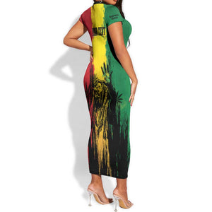 Legend Bob Personalized Short Sleeve Bodycon Dress Reggae Grunge LT7