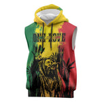 Legend Bob Personalized Sleeveless Hoodie Reggae Grunge - African Pride