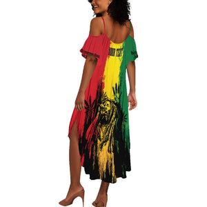 Legend Bob Personalized Summer Maxi Dress Reggae Grunge