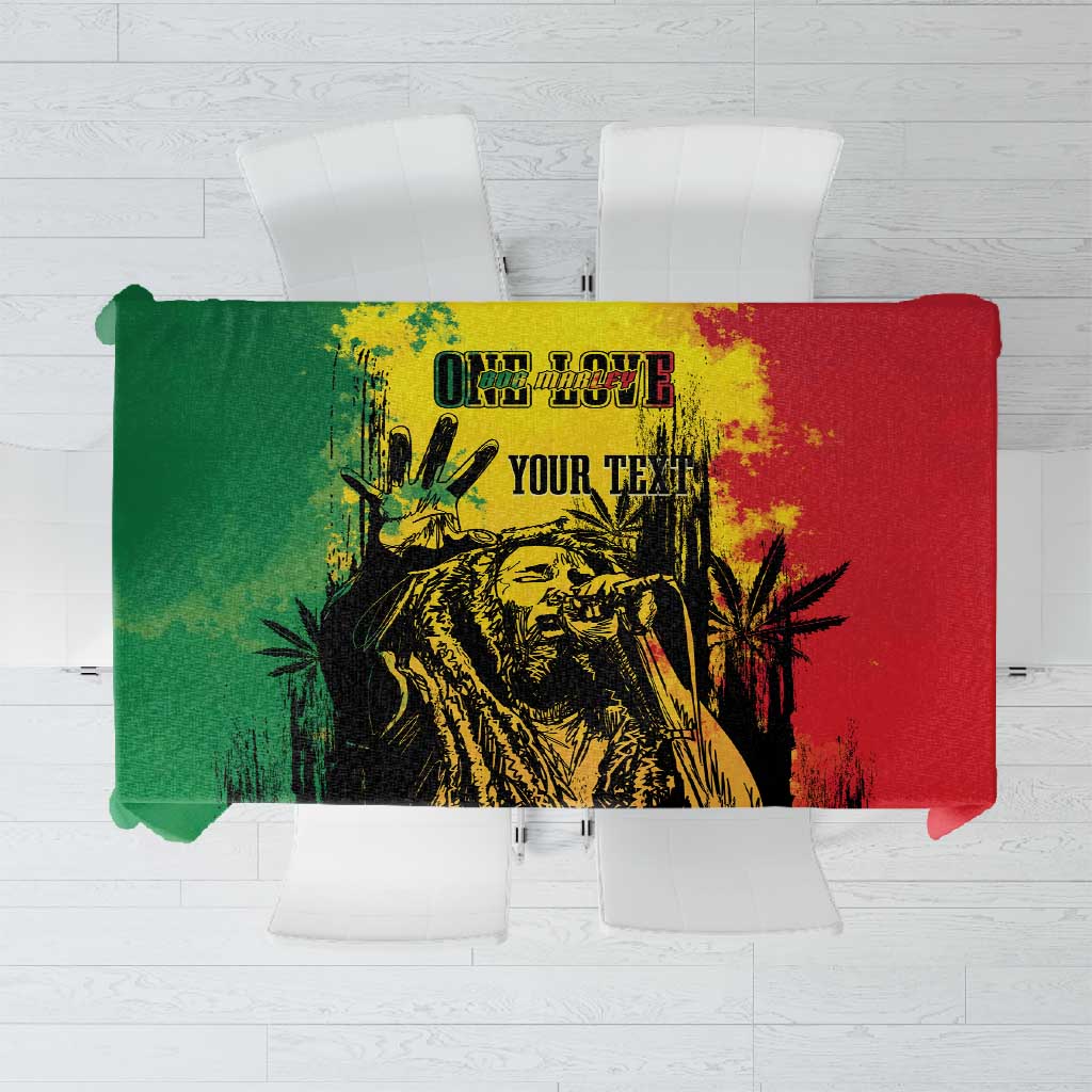 Legend Bob Personalized Tablecloth Reggae Grunge