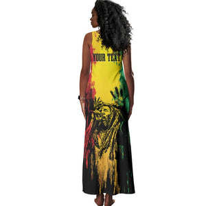 Legend Bob Personalized Tank Maxi Dress Reggae Grunge