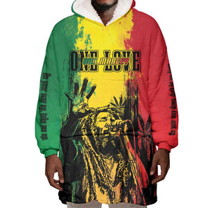 Legend Bob Personalized Wearable Blanket Hoodie Reggae Grunge