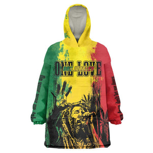 Legend Bob Personalized Wearable Blanket Hoodie Reggae Grunge