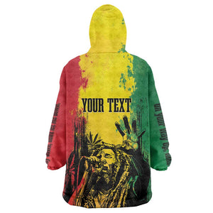 Legend Bob Personalized Wearable Blanket Hoodie Reggae Grunge