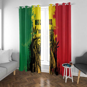 Legend Bob Personalized Window Curtain Reggae Grunge