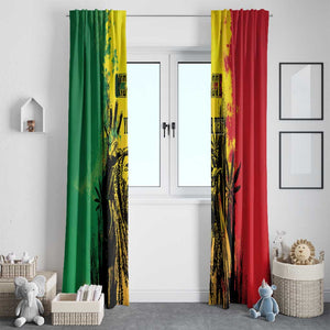 Legend Bob Personalized Window Curtain Reggae Grunge