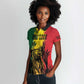 Legend Bob Personalized Women Polo Shirt Reggae Grunge