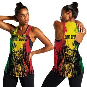 Legend Bob Personalized Women Racerback Tank Reggae Grunge