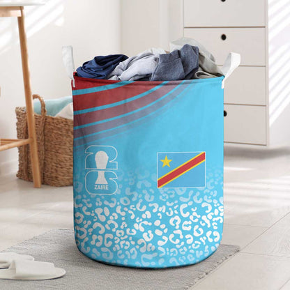 DR Congo WC2026 Guernsey Leopard Inspired Laundry Basket