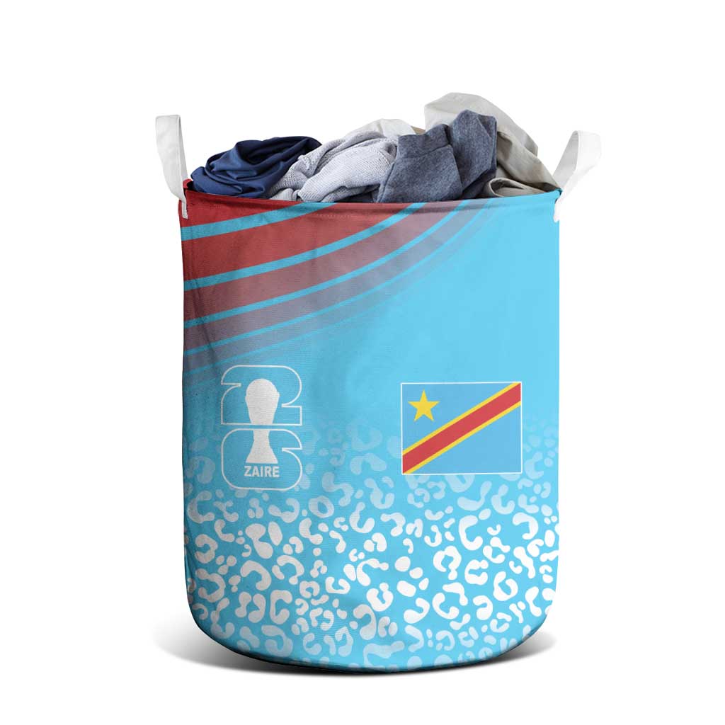 DR Congo WC2026 Guernsey Leopard Inspired Laundry Basket