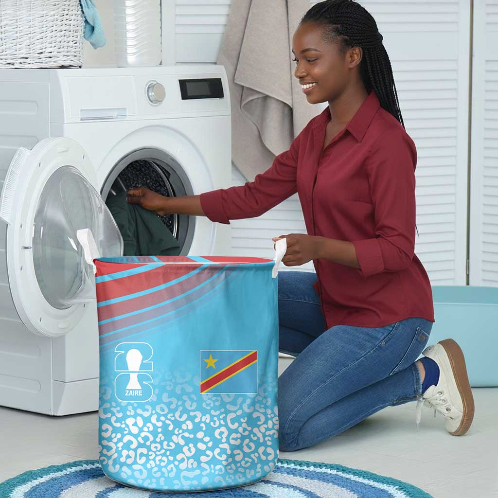 DR Congo WC2026 Guernsey Leopard Inspired Laundry Basket
