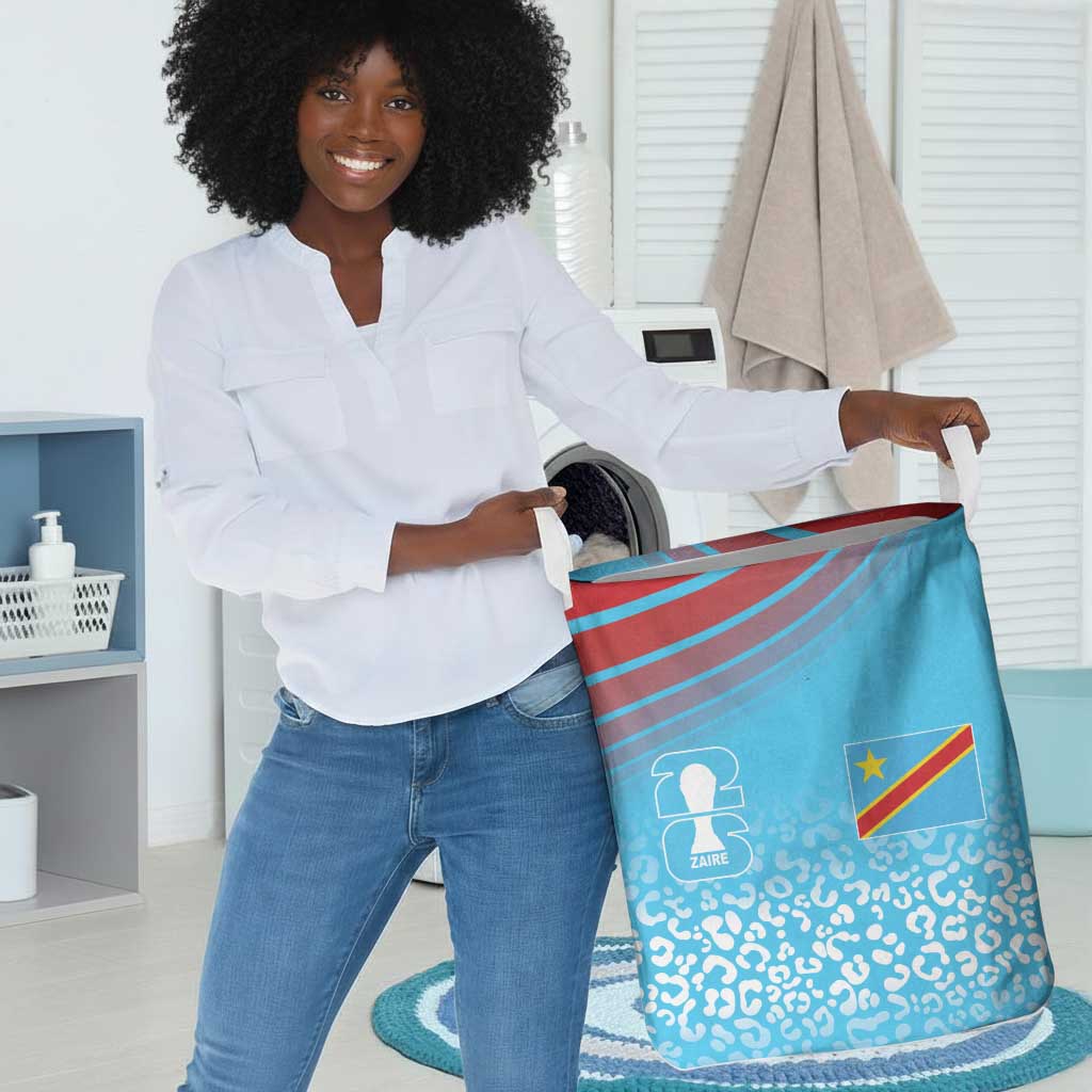 DR Congo WC2026 Guernsey Leopard Inspired Laundry Basket