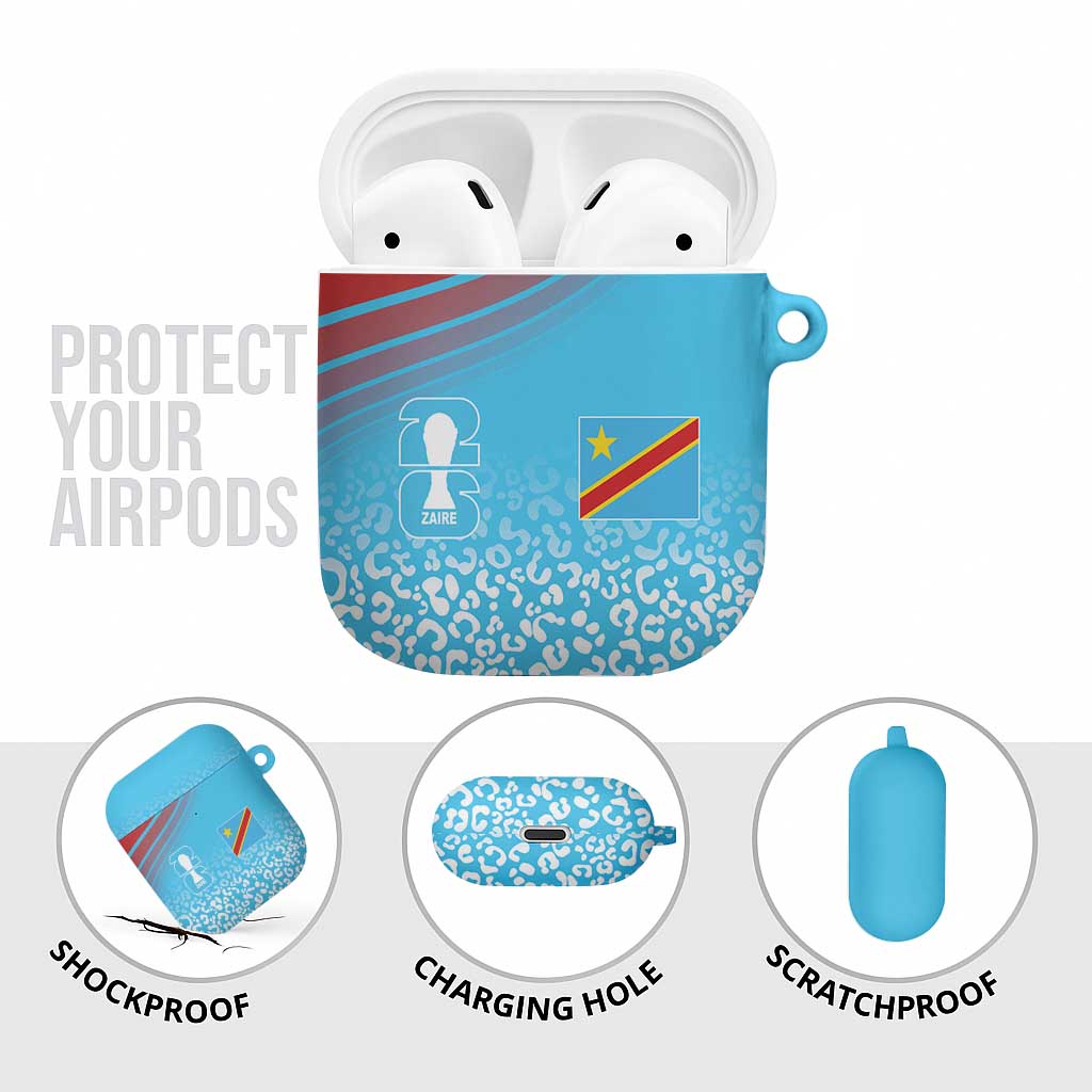 DR Congo WC2026 Guernsey Leopard Inspired AirPods Case