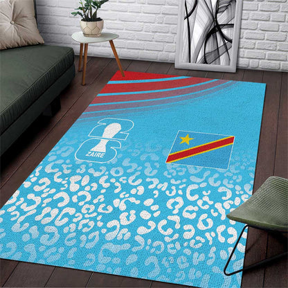 DR Congo WC2026 Guernsey Leopard Inspired Area Rug