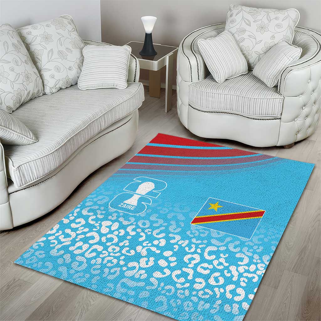 DR Congo WC2026 Guernsey Leopard Inspired Area Rug