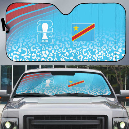 DR Congo WC2026 Guernsey Leopard Inspired Auto Sun Shade