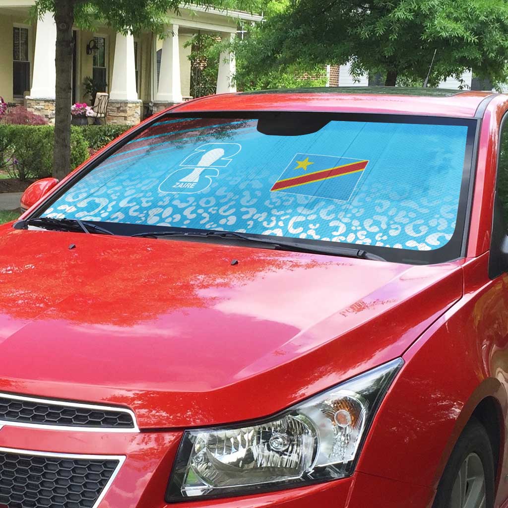 DR Congo WC2026 Guernsey Leopard Inspired Auto Sun Shade