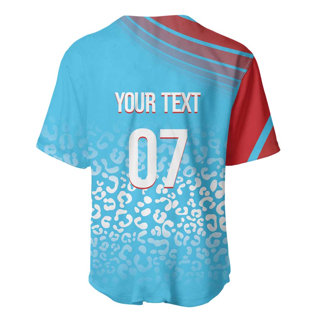 DR Congo WC2026 Custom Guernsey Leopard Inspired Baseball Jersey