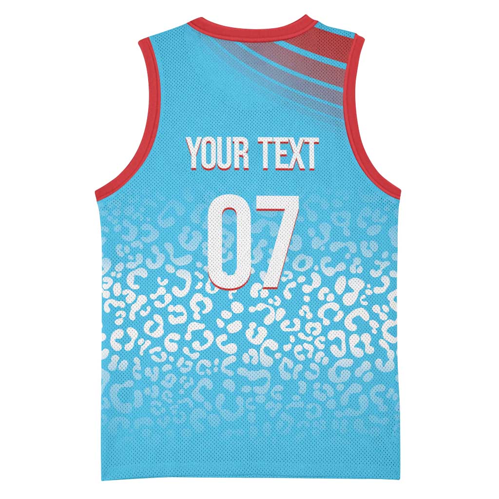 DR Congo WC2026 Custom Guernsey Leopard Inspired Basketball Jersey