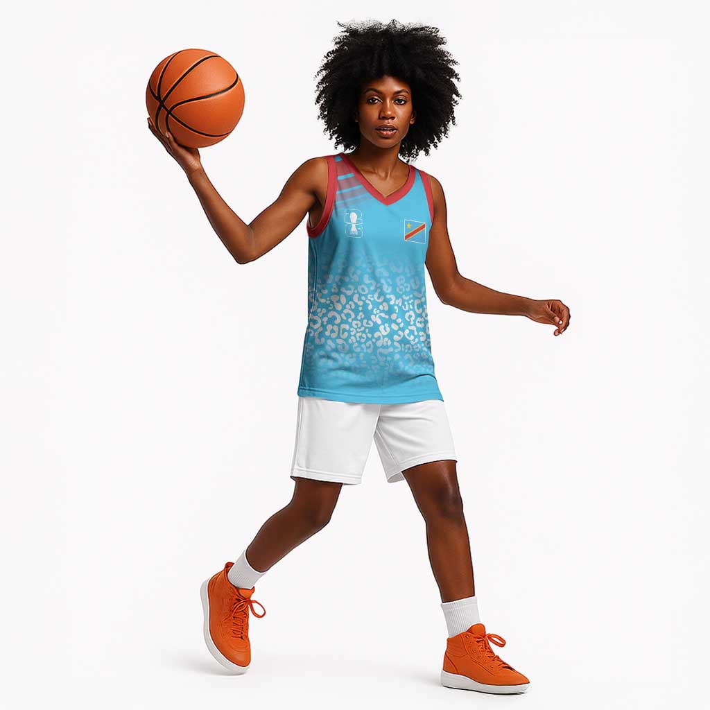 DR Congo WC2026 Custom Guernsey Leopard Inspired Basketball Jersey