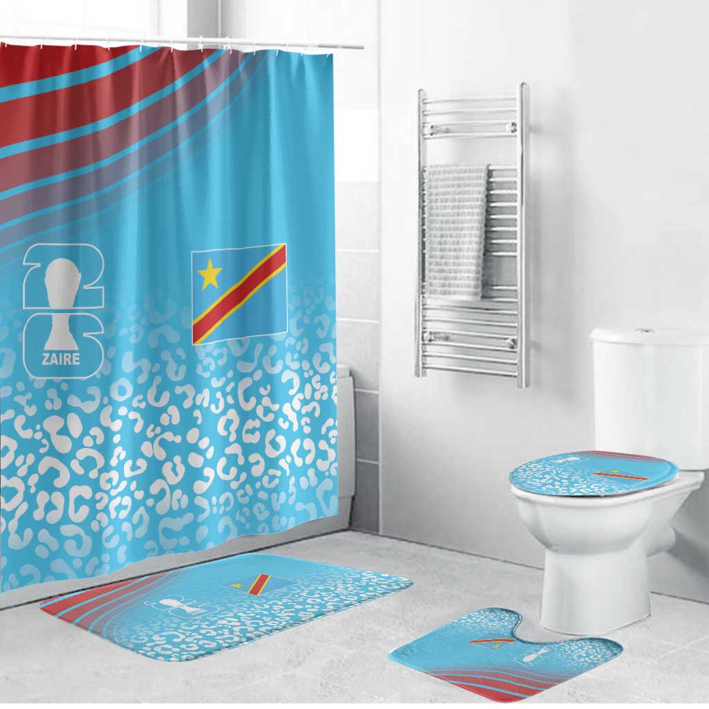 DR Congo WC2026 Guernsey Leopard Inspired Bathroom Set