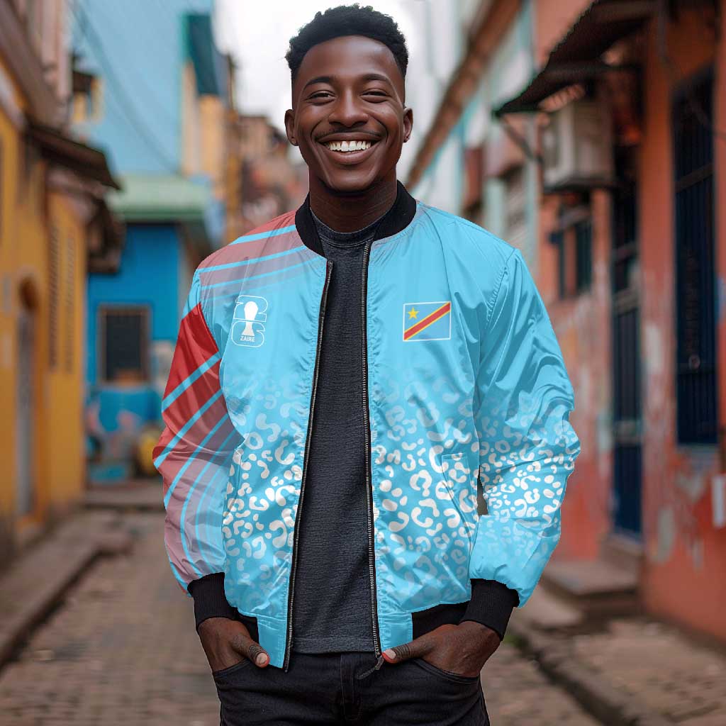 DR Congo WC2026 Custom Guernsey Leopard Inspired Bomber Jacket