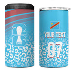 DR Congo WC2026 Custom Guernsey Leopard Inspired 4 in 1 Can Cooler Tumbler