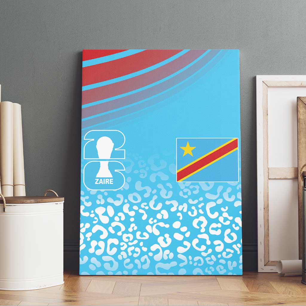 DR Congo WC2026 Guernsey Leopard Inspired Canvas Wall Art