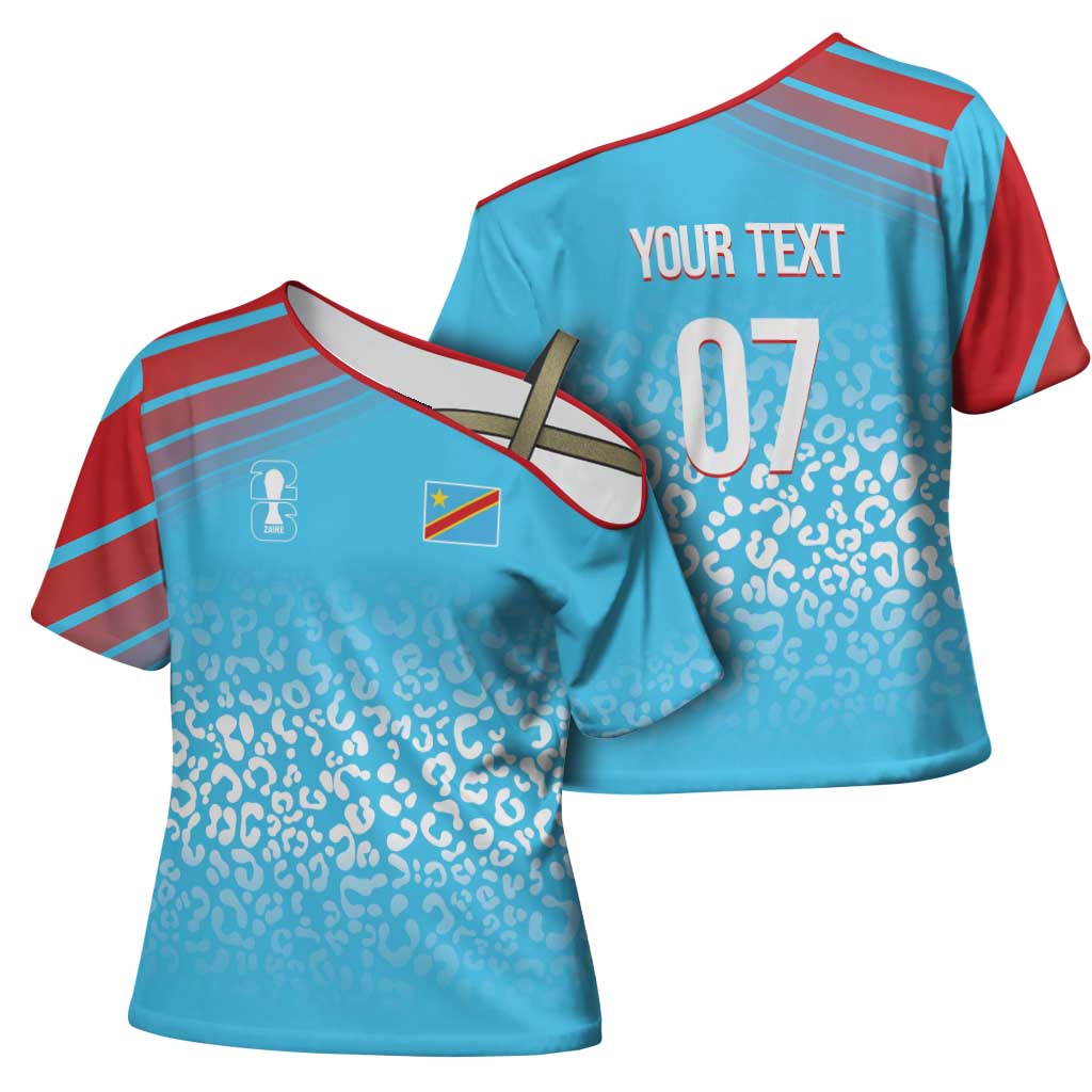 DR Congo WC2026 Custom Guernsey Leopard Inspired Cross Shoulder Shirt