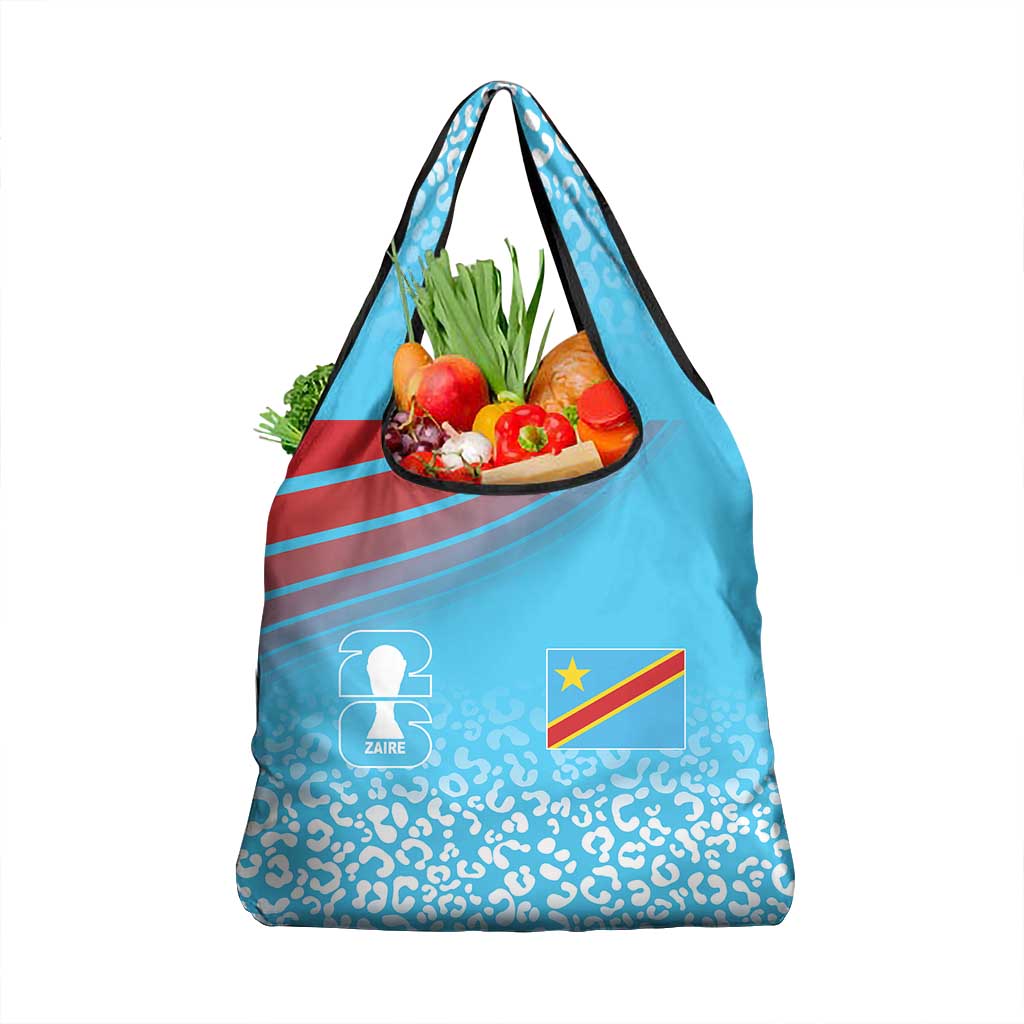 DR Congo WC2026 Guernsey Leopard Inspired Grocery Bag