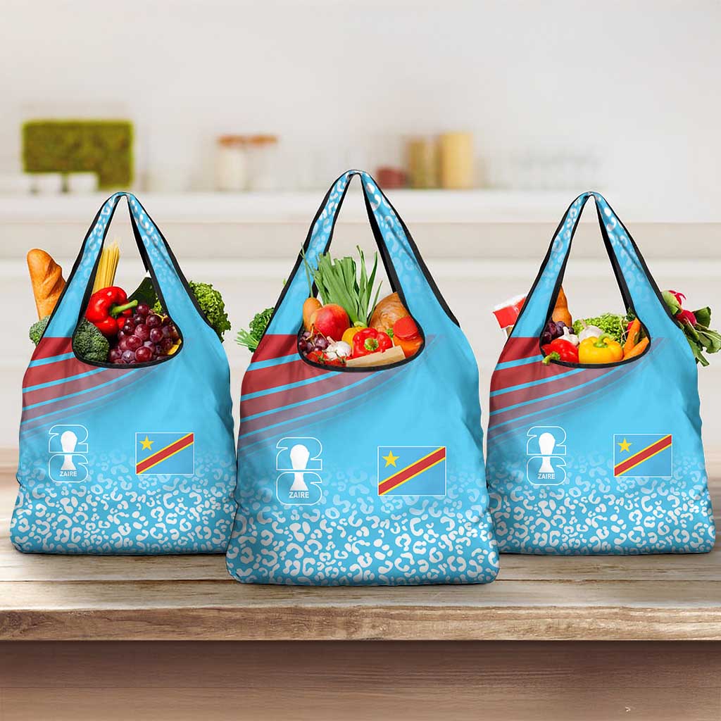 DR Congo WC2026 Guernsey Leopard Inspired Grocery Bag