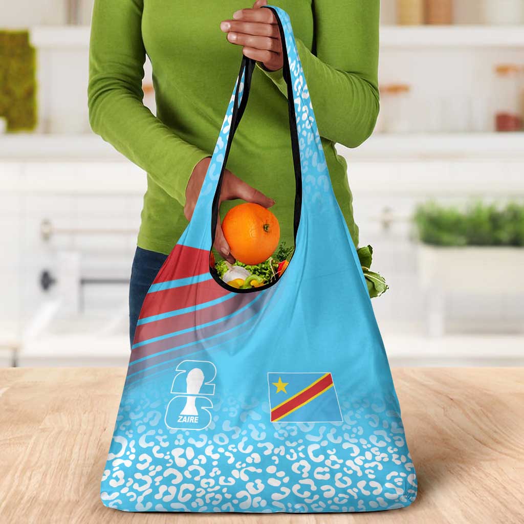 DR Congo WC2026 Guernsey Leopard Inspired Grocery Bag