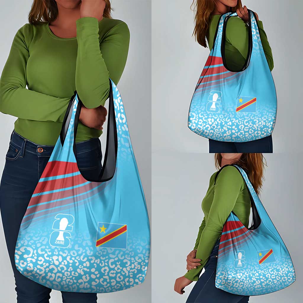 DR Congo WC2026 Guernsey Leopard Inspired Grocery Bag