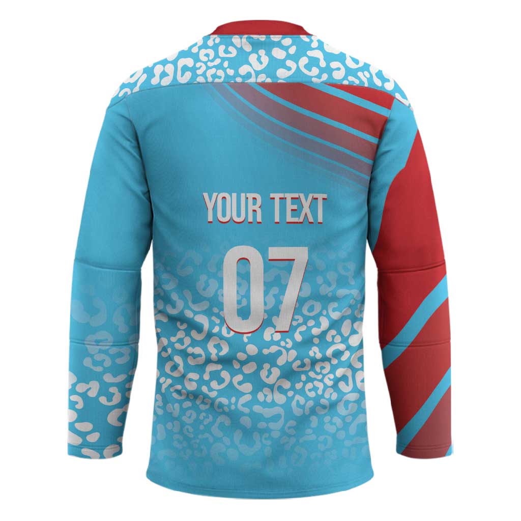 DR Congo WC2026 Custom Guernsey Leopard Inspired Hockey Jersey