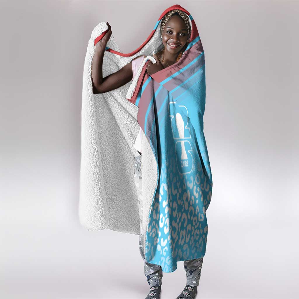 DR Congo WC2026 Guernsey Leopard Inspired Hooded Blanket