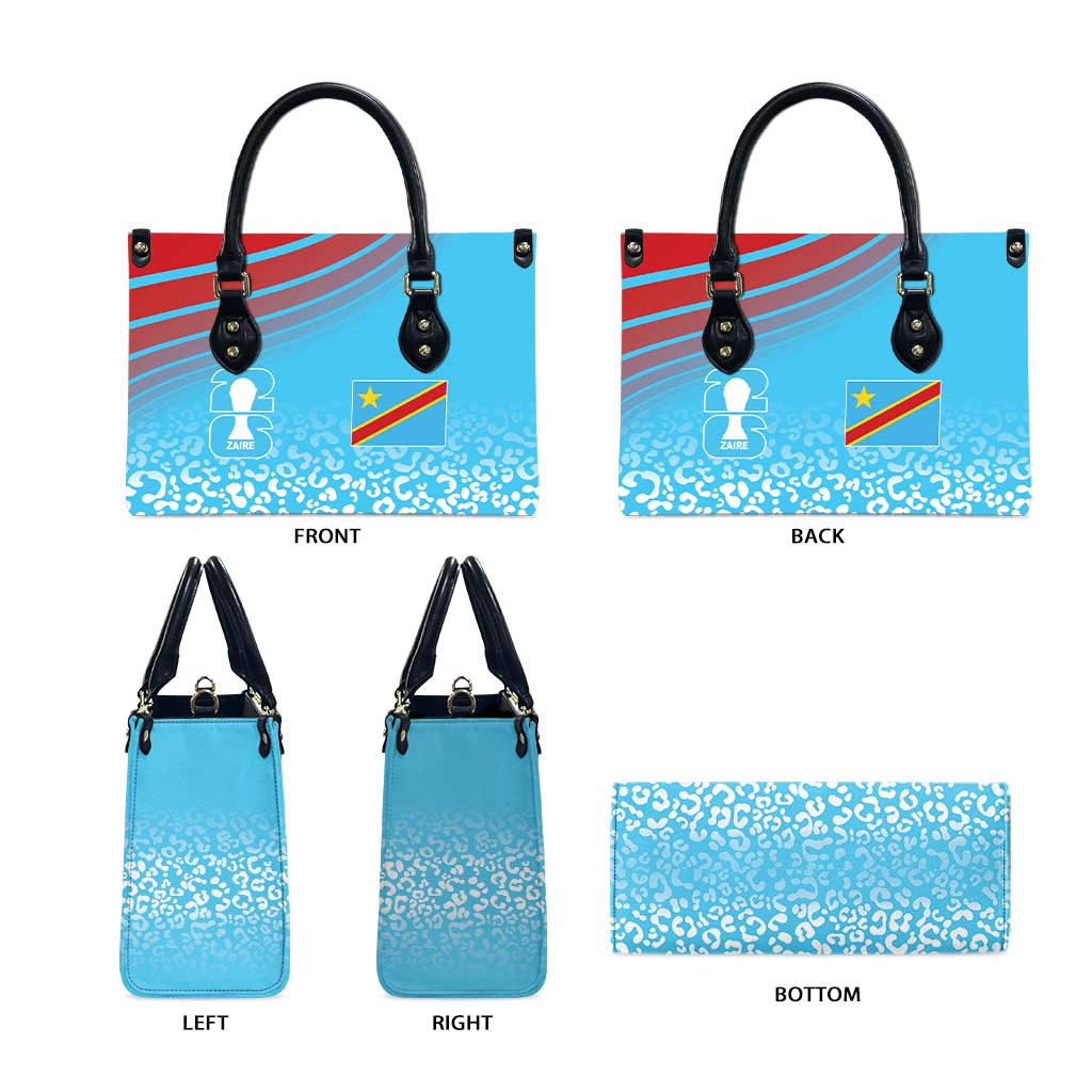 DR Congo WC2026 Guernsey Leopard Inspired Leather Bag