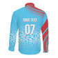 DR Congo WC2026 Custom Guernsey Leopard Inspired Long Sleeve Button Shirt