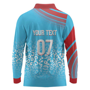 DR Congo WC2026 Custom Guernsey Leopard Inspired Long Sleeve Polo Shirt