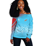 DR Congo WC2026 Custom Guernsey Leopard Inspired Off Shoulder Sweater