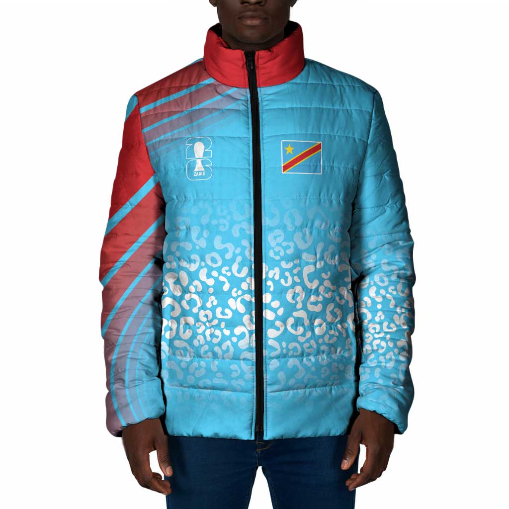 DR Congo WC2026 Custom Guernsey Leopard Inspired Padded Jacket