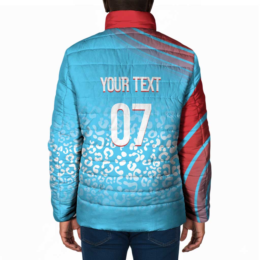 DR Congo WC2026 Custom Guernsey Leopard Inspired Padded Jacket