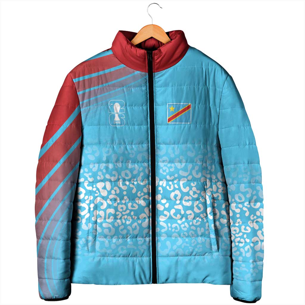 DR Congo WC2026 Custom Guernsey Leopard Inspired Padded Jacket