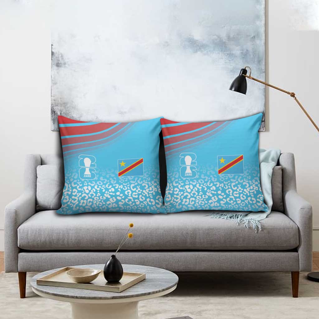 DR Congo WC2026 Guernsey Leopard Inspired Pillow Cover