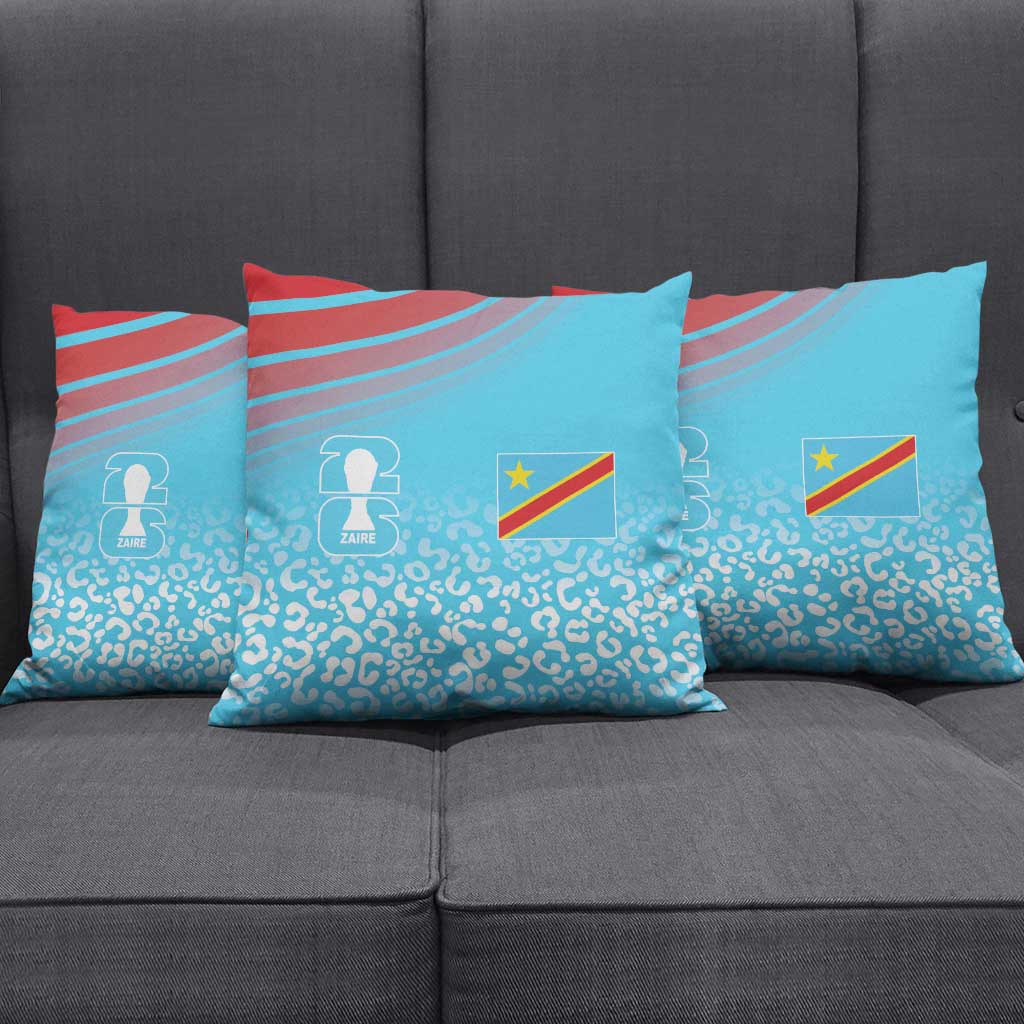 DR Congo WC2026 Guernsey Leopard Inspired Pillow Cover
