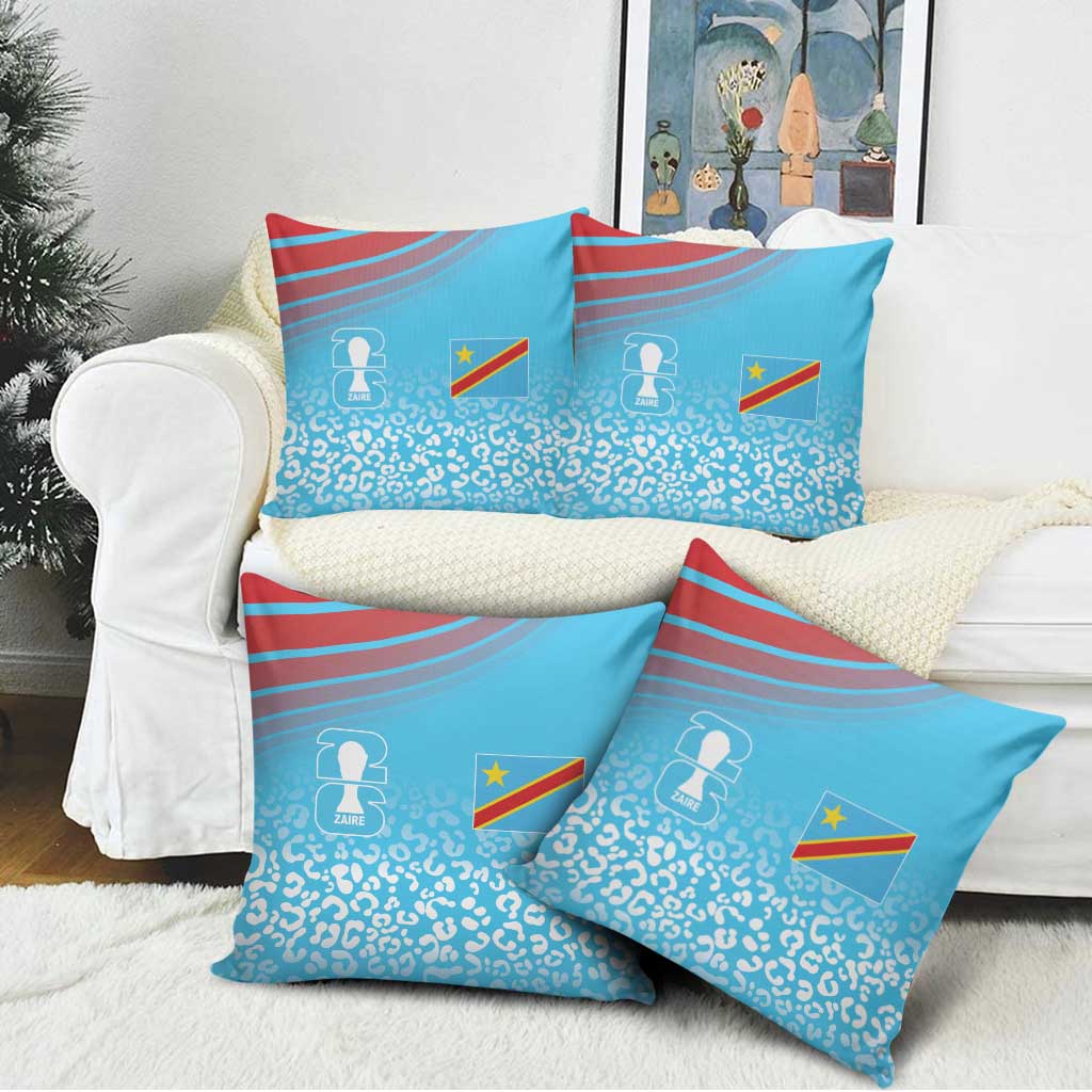 DR Congo WC2026 Guernsey Leopard Inspired Pillow Cover