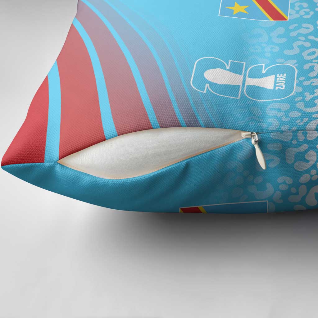 DR Congo WC2026 Guernsey Leopard Inspired Pillow Cover