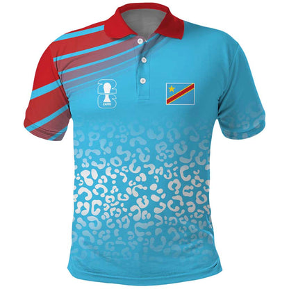 DR Congo WC2026 Custom Guernsey Leopard Inspired Polo Shirt