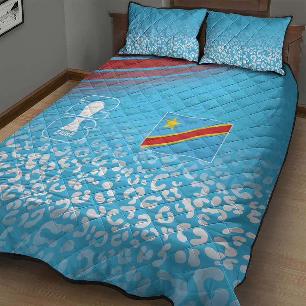 DR Congo WC2026 Guernsey Leopard Inspired Quilt Bed Set