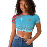 DR Congo WC2026 Custom Guernsey Leopard Inspired Raglan Cropped T shirt