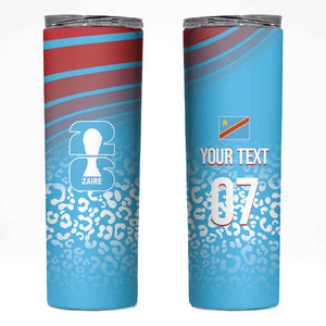 DR Congo WC2026 Custom Guernsey Leopard Inspired Skinny Tumbler